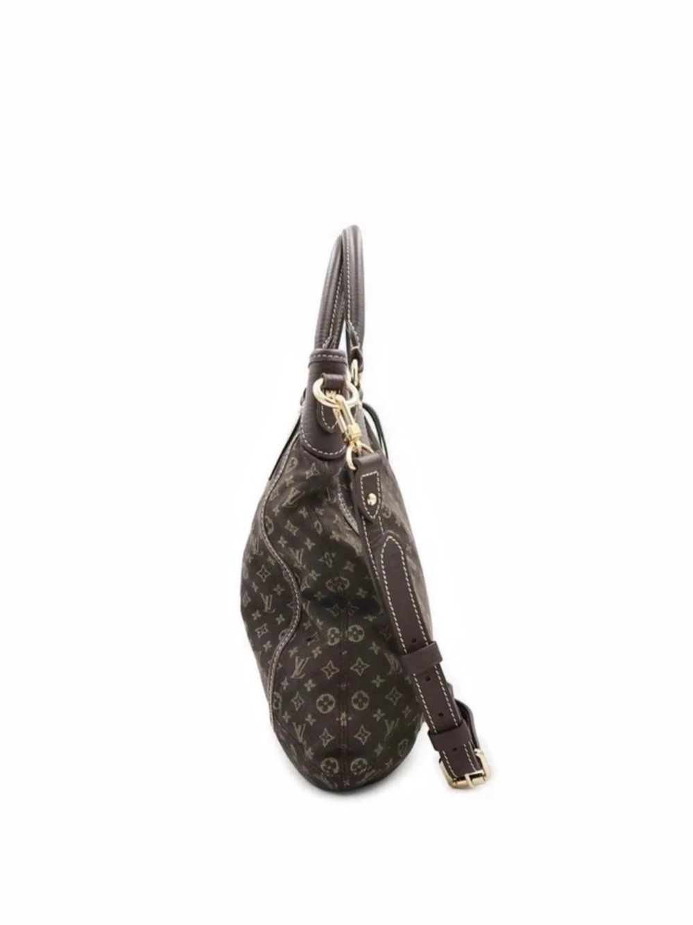 Louis Vuitton Monogram Mini Lin Trapeze PM Shoulder Bag Brown - Picture 7 of 13